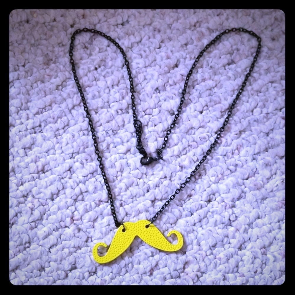 Mustache Necklace